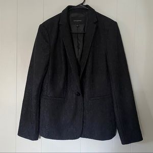 Banana Republic Black Brocade Blazer